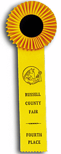 TR54FT1 Measures 5 X 14 inches Field Trial or Dog Show Rosette Ribbon 